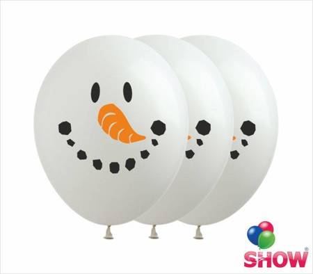 Balloons 12" with print "Emoji" (10 pcs.)