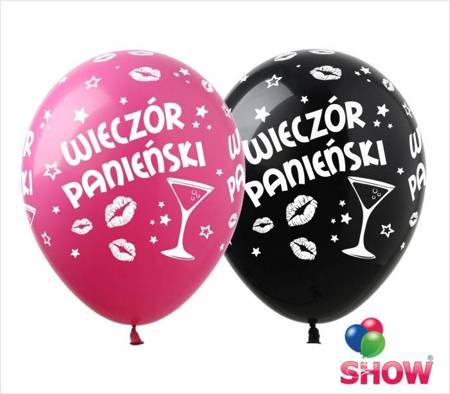 Balloons 12" with print "Wieczór Panieński" (10 pcs.)