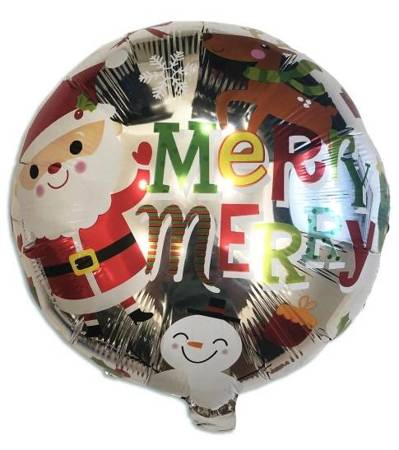 Foil Balloon "Merry Christmas" 18" (45cm.)