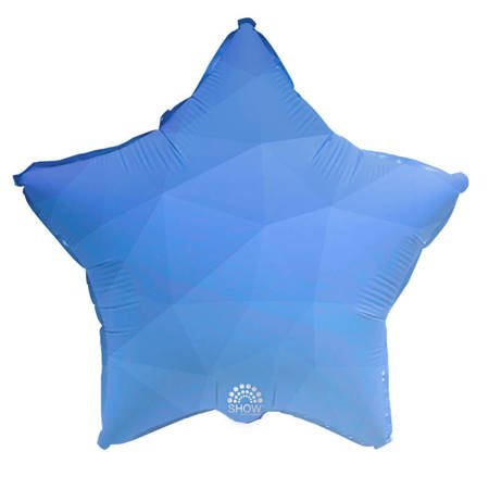Foil balloon Star, Blue Gradient 18" (45cm.)