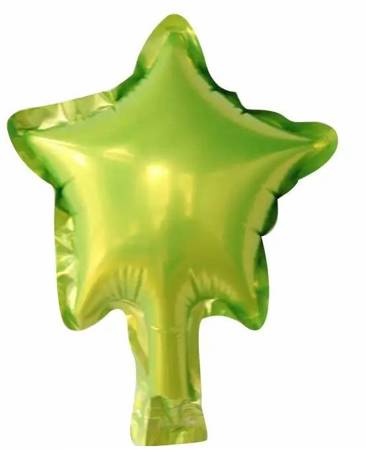 Foil balloon Star, Lime 5" (10 pcs.)
