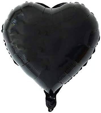 Balon Foliowy Serce Czarne 18" (45cm.)